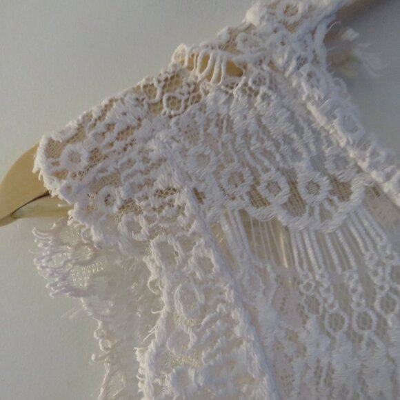 INTIMATELY FREE PEOPLE Daydream White Lace Bodycon Dress Fairy Boho - Size S - Picture 5 of 14